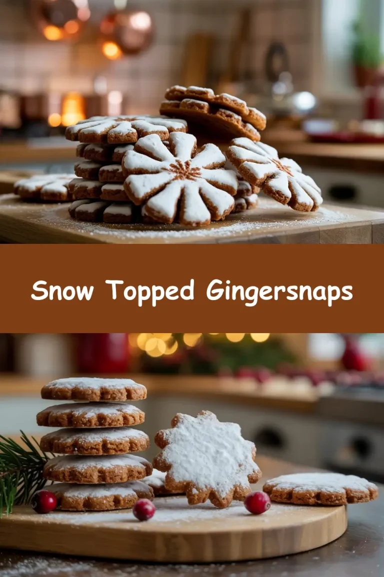 Snow Topped Gingersnaps